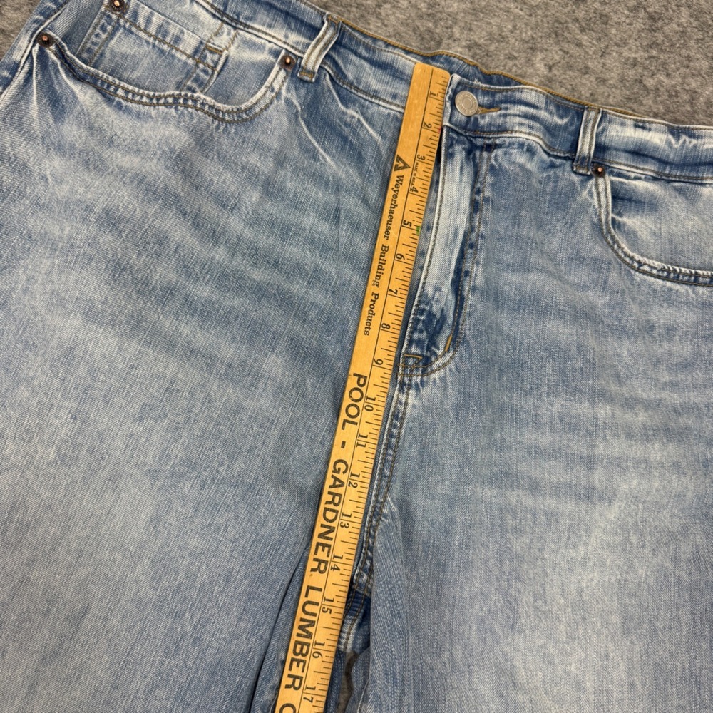 Torrid High-Rise Baggy Wide Leg Jeans Light Wash Blue Denim 20R 43865785 - Picture 8 of 11
